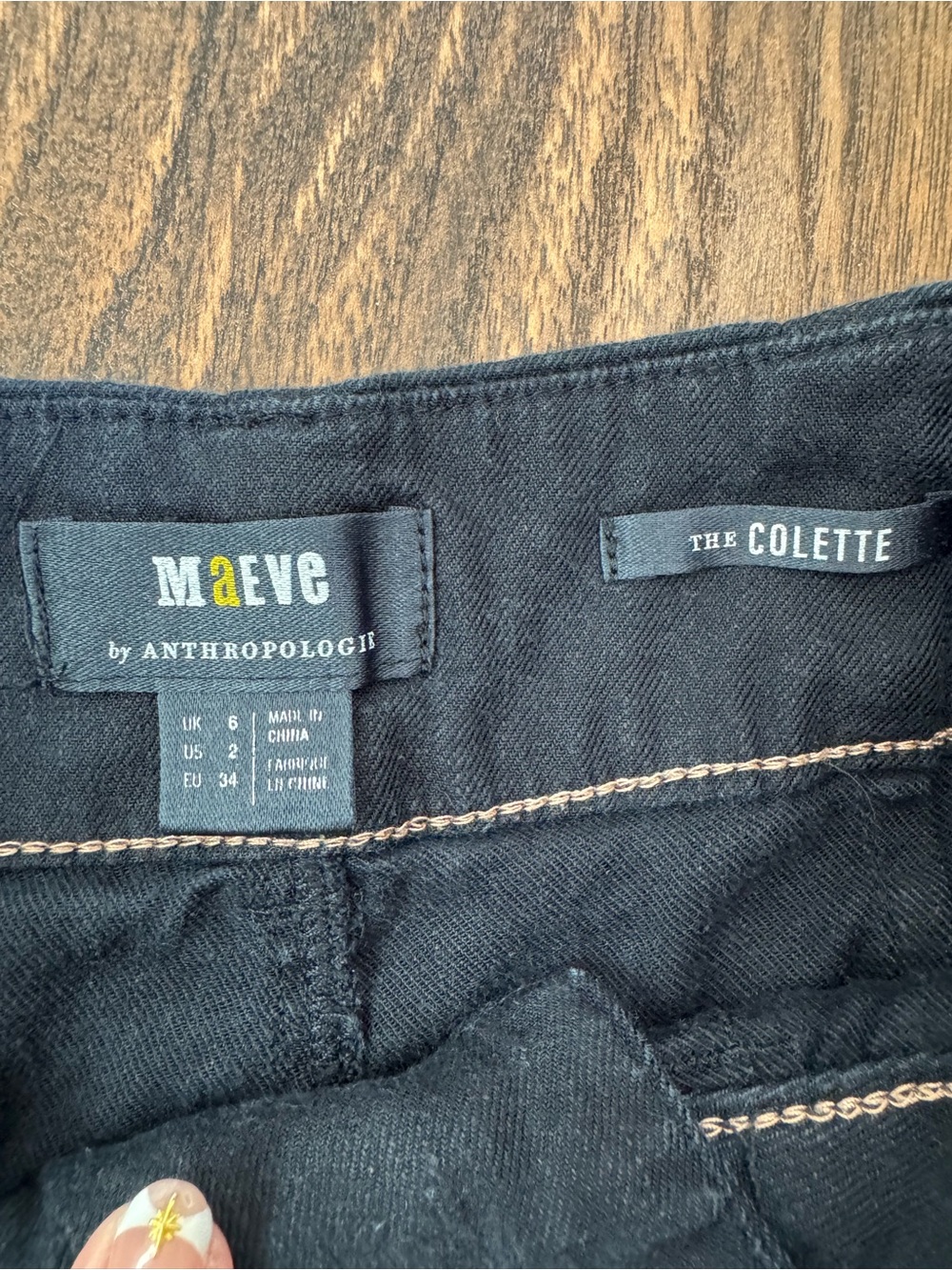 Maeve by Anthropologie - The Colette Navy High-Rise Pants - Size 2 - Picture 3 of 5